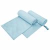 vidaXL Sporthandt&uuml;cher 2 pcs Blau 200 x 100 cm Polyester und Polyamid