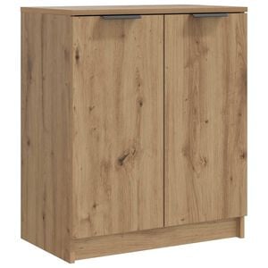 vidaXL Schuhschrank Artisan-Eiche 59x35x70 cm Holzwerkstoff