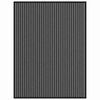 vidaXL Fu&szlig;matte Schwarz 80 x 120 cm Polypropylen