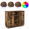 vidaXL LED-Sideboard Ger&auml;ucherte Eiche 90 x 32 x 75 cm Holzwerkstoff