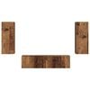 vidaXL TV-Schrankset Wandmontiert 2 pcs Altholz Holzwerkstoff