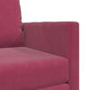 vidaXL Schlafsofa Weinrot 74 x 77 x 81 cm Samt
