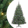 vidaXL K&uuml;nstlicher klappbarer Weihnachtsbaum Gr&uuml;n 210 cm