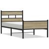 vidaXL Bettgestell ohne Matratze Sonoma-Eiche 90x190 cm Holzwerkstoff