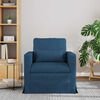 vidaXL Sofa Blau Gesamtabmessungen: 78 x 78 x 80 cm (B x T x H) Samt