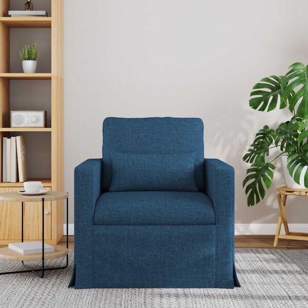 vidaXL Sofa Blau Gesamtabmessungen: 78 x 78 x 80 cm (B x T x H) Samt