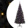vidaXL Weihnachtsbaum Schwarz 180 cm PVC