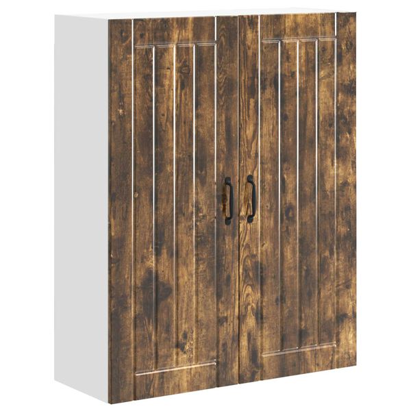 vidaXL K&uuml;chenschrank Ger&auml;ucherte Eiche 80 x 31 x 100 cm Holzwerkstoff