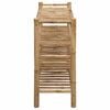 vidaXL Schuhregal mit Regal mit Speicher Natur 68 x 28 x 63 cm Bambus