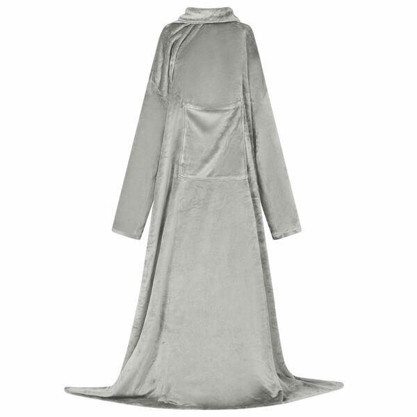 vidaXL Decken-Hoodie Grau 210 x 150 cm Flanell