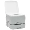 vidaXL Camping-Toilette 2 pcs Grau und Weiß Hochdichtes Polyethylen