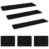 vidaXL Stufenmatten 15 stk. 76 x 20 cm Schwarz Polyester Rechteckig