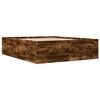 vidaXL Bettgestell R&auml;uchereiche 150x200 cm Holzwerkstoff