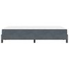 vidaXL Boxspringbett mit Matratze Dunkelgrau 120 x 190 cm Stoff