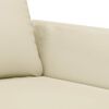 vidaXL 3-Sitzer-Sofa Creme 180 cm Kunstleder