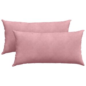 vidaXL Sofakissen 2 St&uuml;ck Rosa 80 x 40 cm Cordstoff