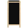 vidaXL Sideboard Schwarz 62x38x75 cm Holzwerkstoff
