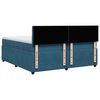 vidaXL Boxspringbett mit Matratze Blau 200x200 cm Samt