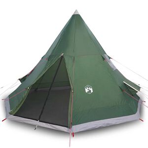 vidaXL Tipi-Campingzelt 4 Personen Gr&uuml;n Wasserdicht