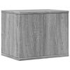 vidaXL Schreibtisch-Organizer Grau Sonoma 36x26x29,5 cm Holzwerkstoff