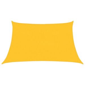 vidaXL Sonnensegel 160 g/m&sup2; Gelb 3/4x2 m HDPE