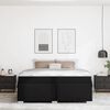 vidaXL Bettrahmen mit Matratze Schwarz 180 x 200 cm Stoff