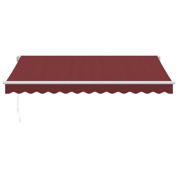 vidaXL Markise Manuell Weinrot 350x250 cm