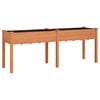 vidaXL Pflanzk&uuml;bel mit Einsatz Braun 203x53x76 cm Massivholz Tanne