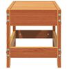 vidaXL Gartenhocker Wachsbraun 62x30x32 cm Massivholz Kiefer