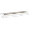 vidaXL Loggia Wandregale 2 Stk. Eichen-Optik und Wei&szlig; 60x15x4 cm MDF