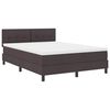 vidaXL Boxspringbett mit Matratze Dunkelbraun 160 x 200 cm Stoff