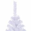vidaXL Künstlicher Weihnachtsbaum Weiß 180 cm PVC und Stahl