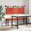 vidaXL H&auml;ngevorderseite Uni Rot-Orange 150 x 55 x 5 cm Cordstoff