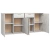 vidaXL Sideboard Betongrau 160x36x75 cm Holzwerkstoff