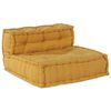 vidaXL Modulares Sofa 4 pcs Gelb Stoff