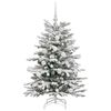 vidaXL K&uuml;nstlicher klappbarer Weihnachtsbaum Wei&szlig; 120 cm PE und PVC