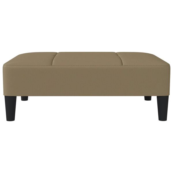vidaXL Fu&szlig;hocker Cappuccino 78x56x32 cm Kunstleder