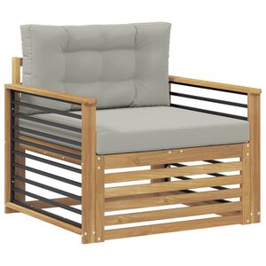 vidaXL Outdoor-Sofa Polyester Wei&szlig;