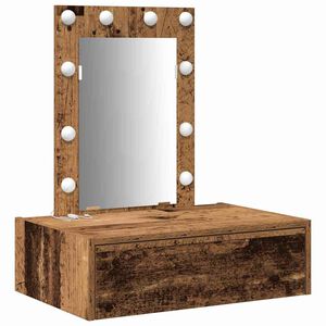 vidaXL Schminktisch Braun 60 x 40 x 70 cm Holzwerkstoff