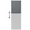 vidaXL Fensterjalousie mit Vorh&auml;ngen Dunkelgrau Aluminium