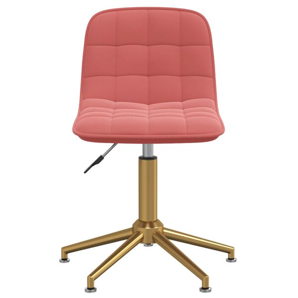 vidaXL B&uuml;rostuhl Rosa Samt