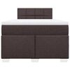 vidaXL Boxspringbett mit Matratze Dunkelbraun 120x190 cm Stoff