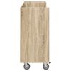 vidaXL Golf Schrank Mit Rad Uni Sonoma-Eiche 120 x 45 x 98 cm