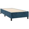 vidaXL Boxspringbett mit Matratze & LED Dunkelblau 90x190 cm Samt