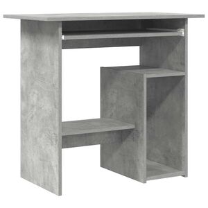 vidaXL Schreibtisch Betongrau 80x45x74 cm Holzwerkstoff