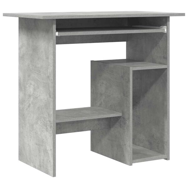 vidaXL Schreibtisch Betongrau 80x45x74 cm Holzwerkstoff