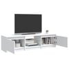 vidaXL TV-Schrank mit LED-Leuchten Wei&szlig; 140x40x36 cm