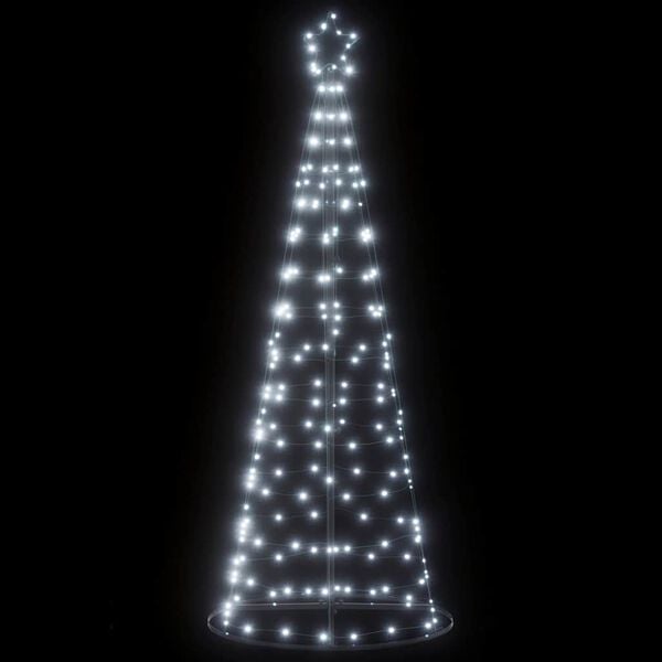 vidaXL LED Weihnachtsbaum 200 LEDs Kaltwei&szlig; 180 cm