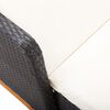 vidaXL Sonnenliege Poly Rattan und Massivholz Akazie Schwarz