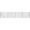 vidaXL Maschendrahtzaun mit Bodenflansch Anthrazit 2x10 m